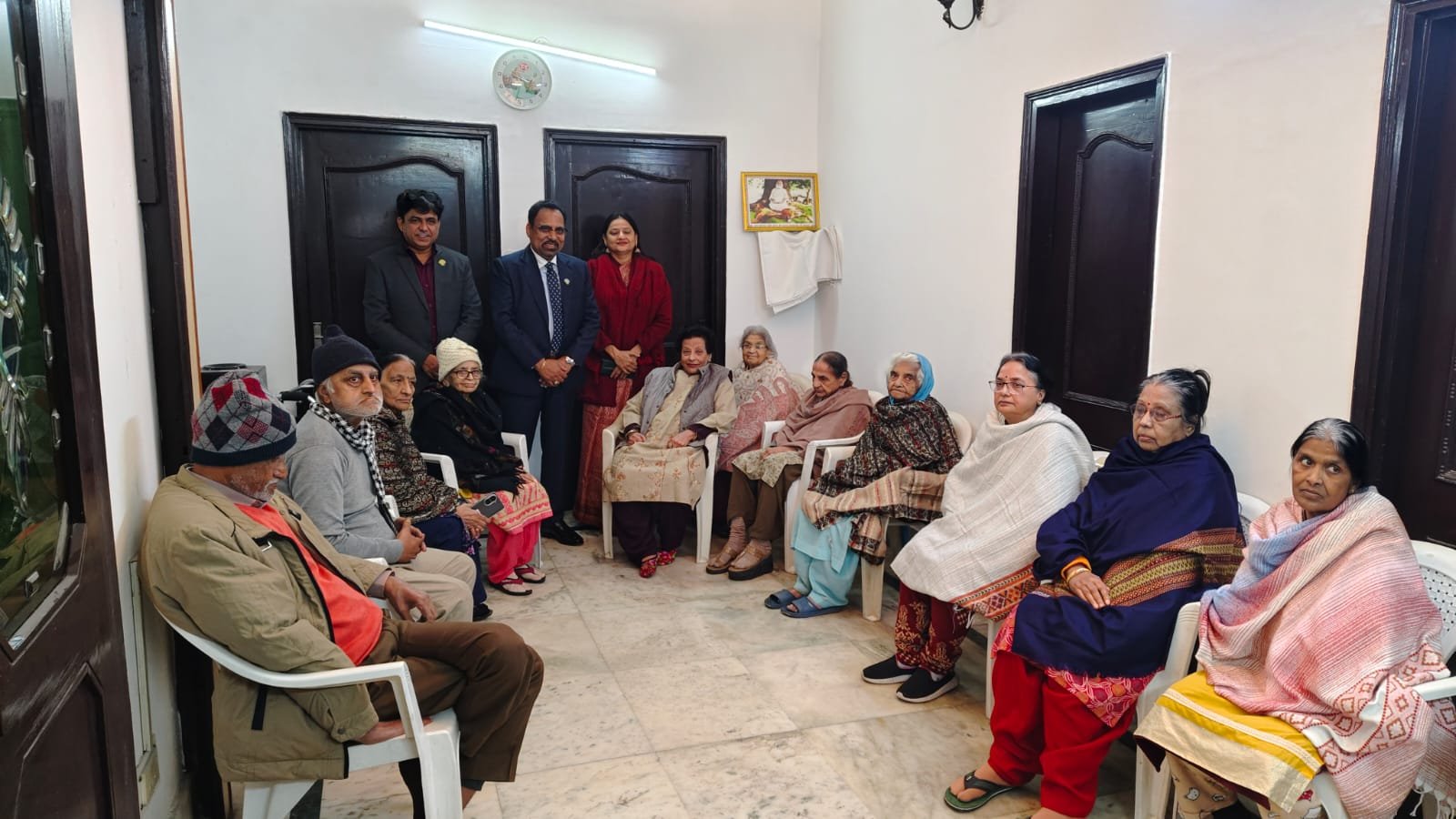 Visit of HURL Company Managing Director at Human Peace Foundation Old Age Home