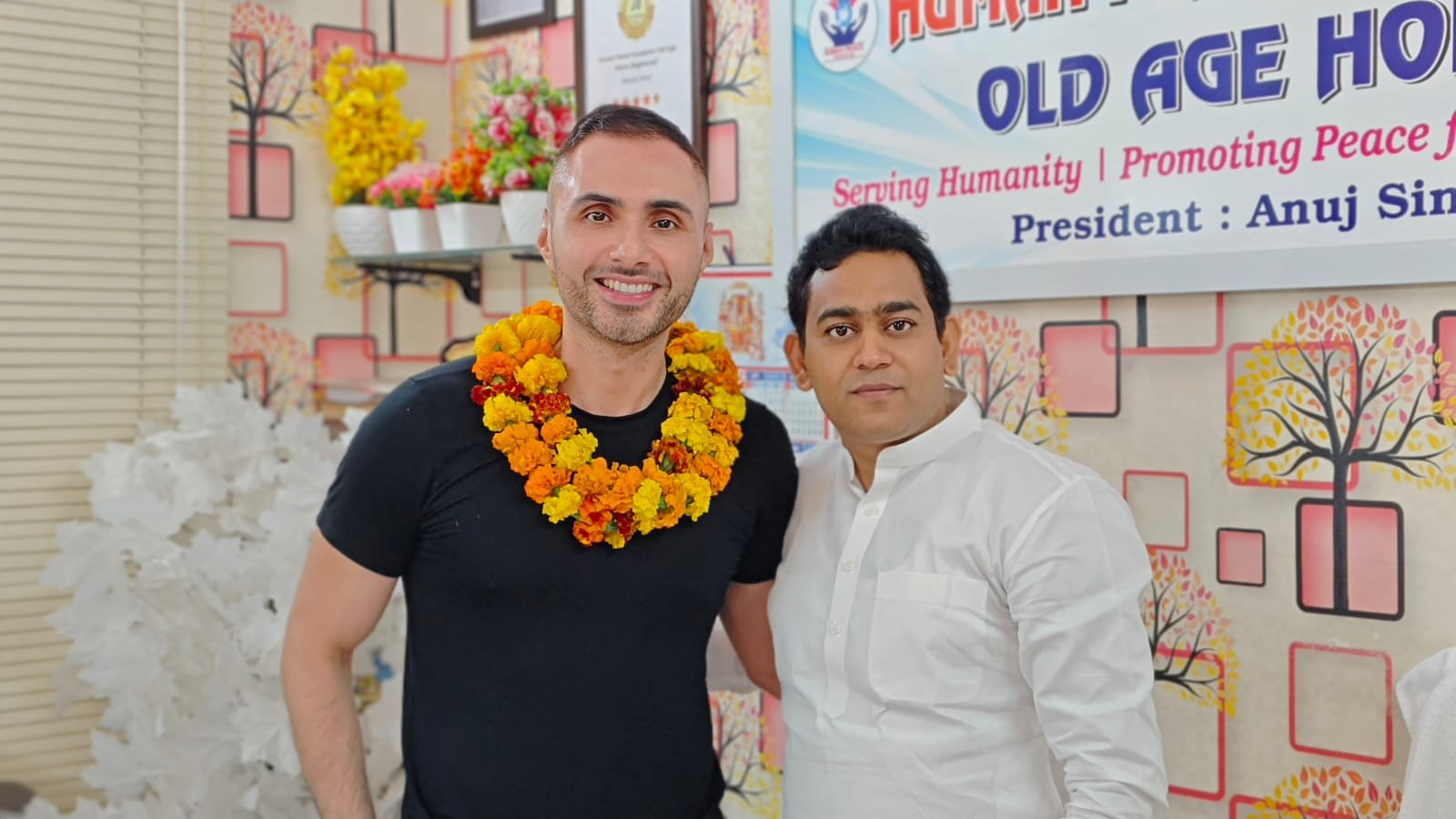 Meditation session with Hector from USA at Human Peace Foundation