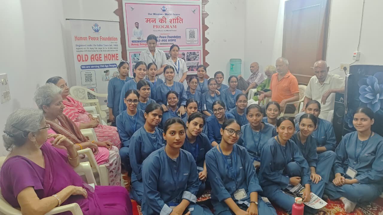 Group Photograph with Residents and Nursing Students
